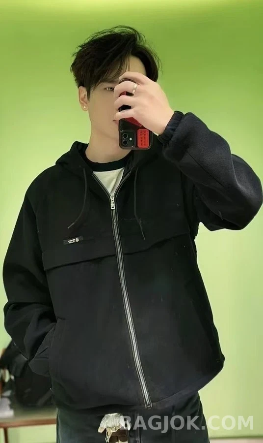 프라다 프라다 드로스트링 후드 플리스 자켓 상세 이미지