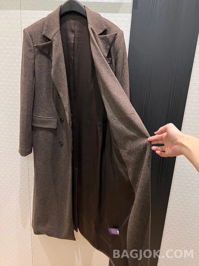  폴로 랄프 로렌 더블 브레스트 롱 코트 상세 이미지