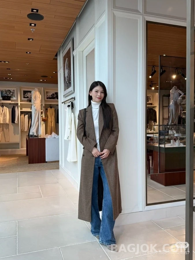  폴로 랄프 로렌 더블 브레스트 롱 코트 상세 이미지