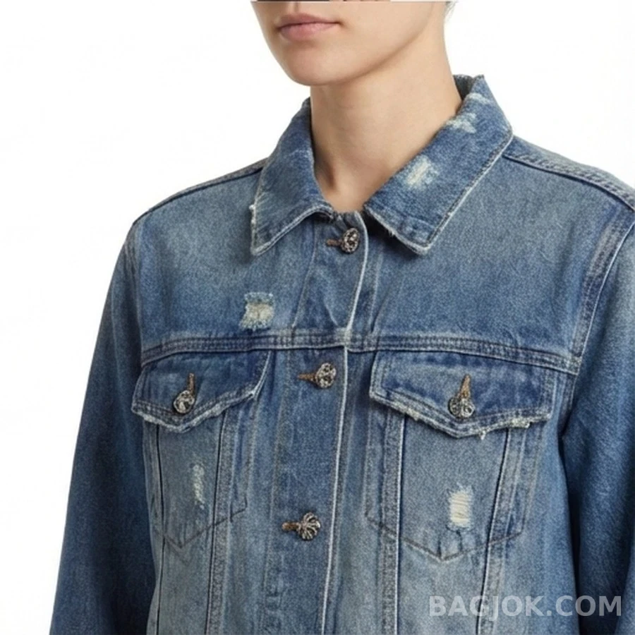 크롬하츠 크롬하츠 십자가 로고 데님 자켓 상세 이미지