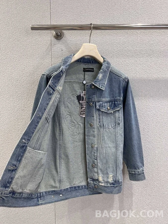 크롬하츠 크롬하츠 십자가 로고 데님 자켓 상세 이미지