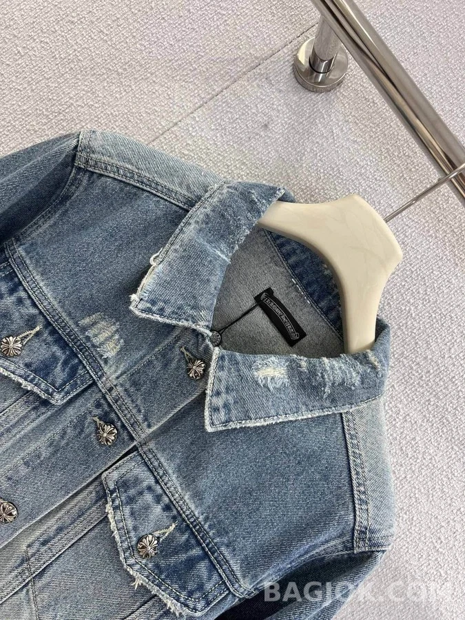 크롬하츠 크롬하츠 십자가 로고 데님 자켓 상세 이미지