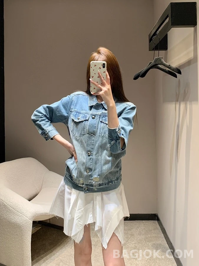 크롬하츠 크롬하츠 십자가 로고 데님 자켓 상세 이미지