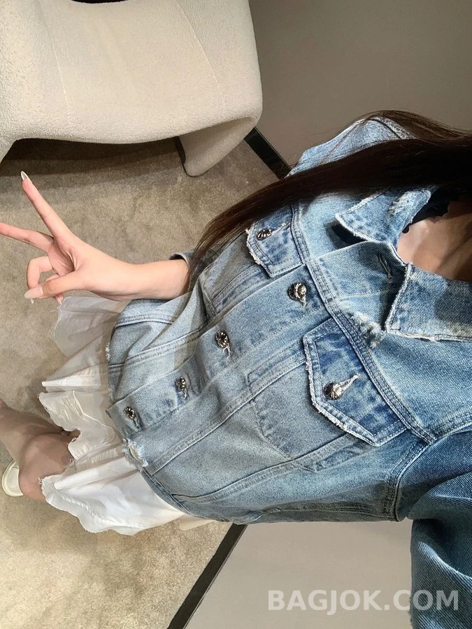 크롬하츠 크롬하츠 십자가 로고 데님 자켓 상세 이미지
