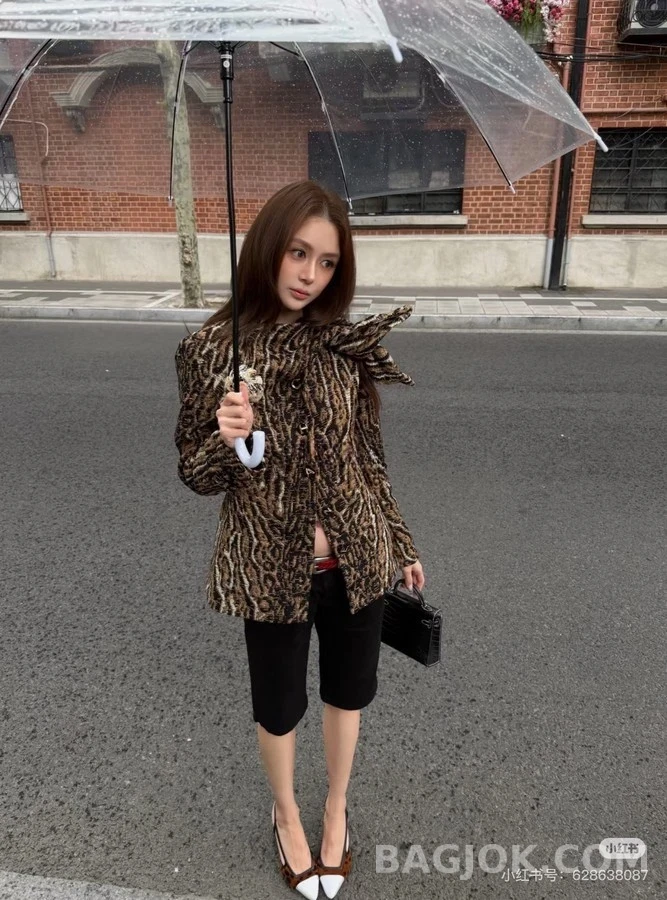 샤넬 샤넬 레오파드 자카드 재킷 상세 이미지