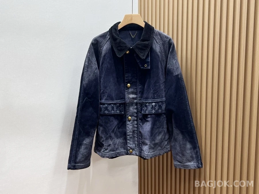 루이비통 루이비통 코듀로이 카라 워싱 데님 자켓 상세 이미지