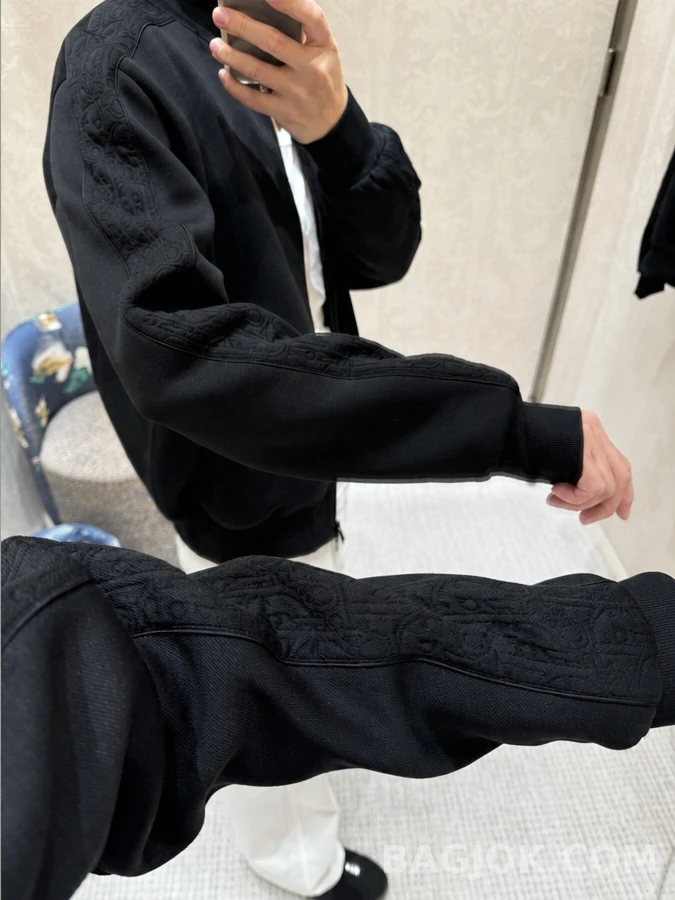 디올 디올 오블리크 자카드 집업 니트 상세 이미지
