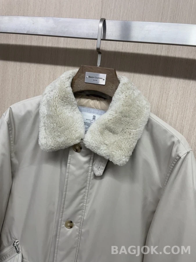 브루넬로 쿠치넬리 탈착 퍼카라 구스 다운 파카1 상세 이미지