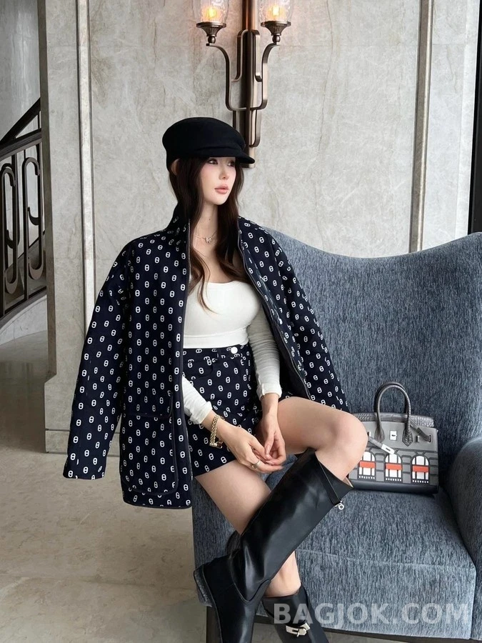에르메스 에르메스 모노그램 프린트 리버서블 자켓 상세 이미지