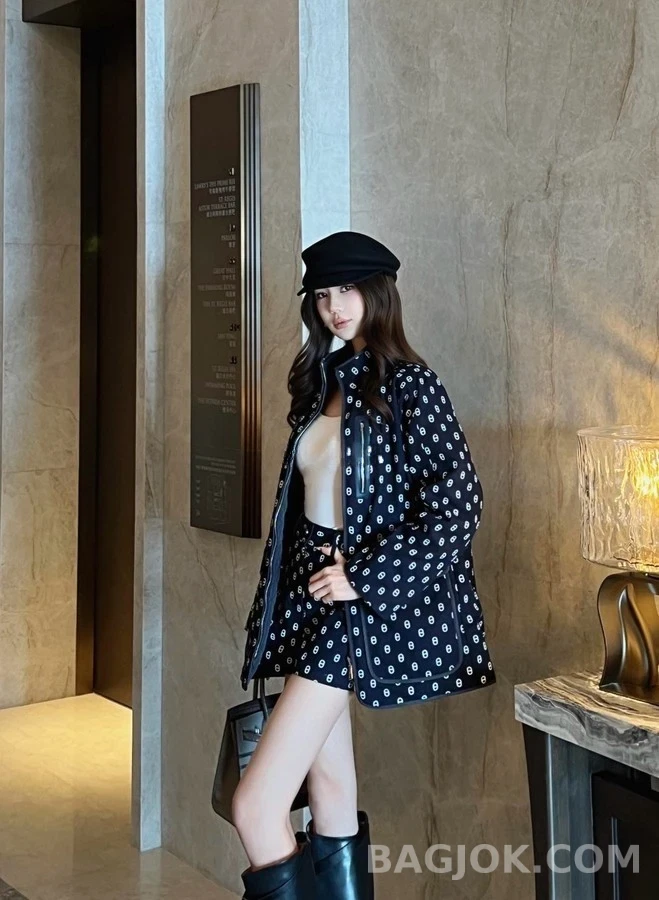 에르메스 에르메스 모노그램 프린트 리버서블 자켓 상세 이미지