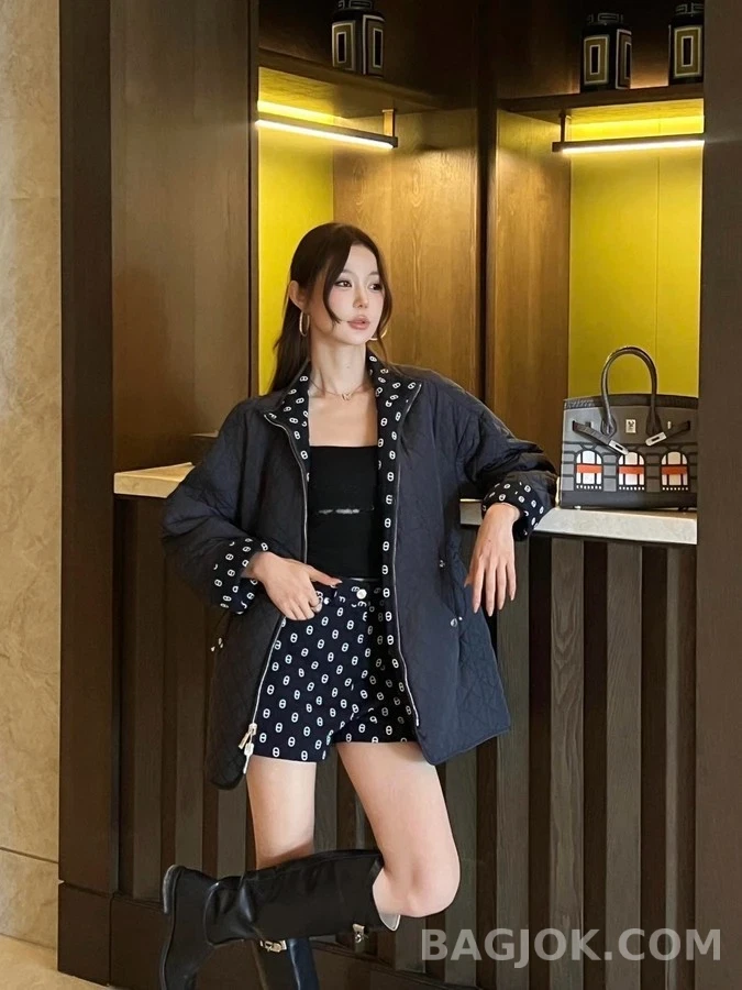 에르메스 에르메스 모노그램 프린트 리버서블 자켓 상세 이미지