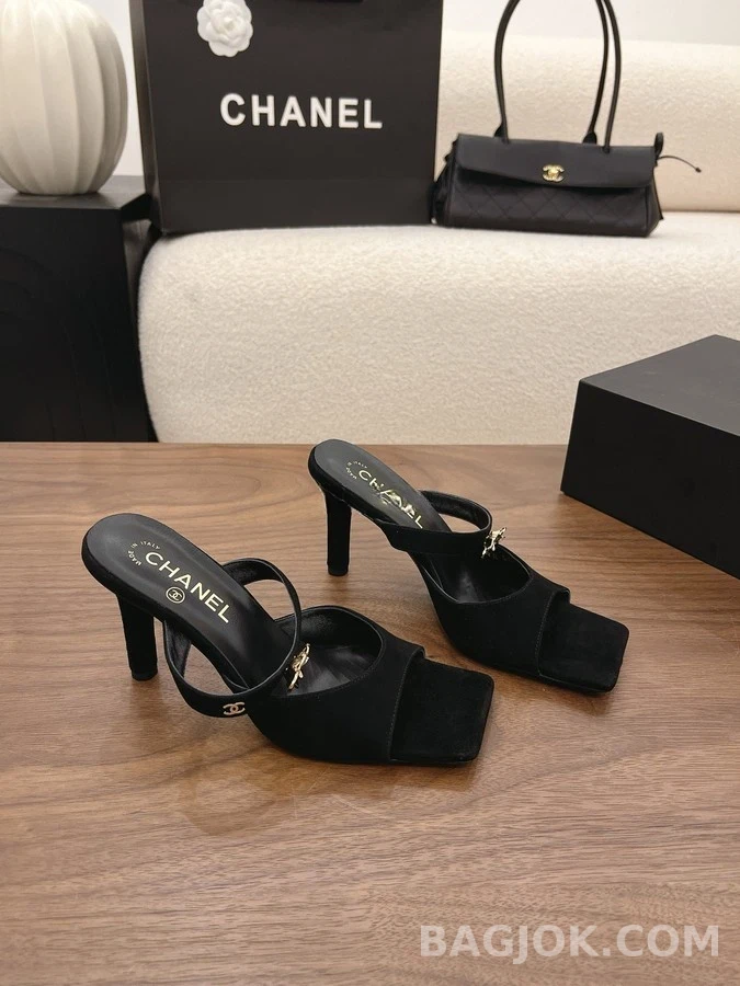 샤넬 샤넬 로고 카멜리아 뮬 상세 이미지