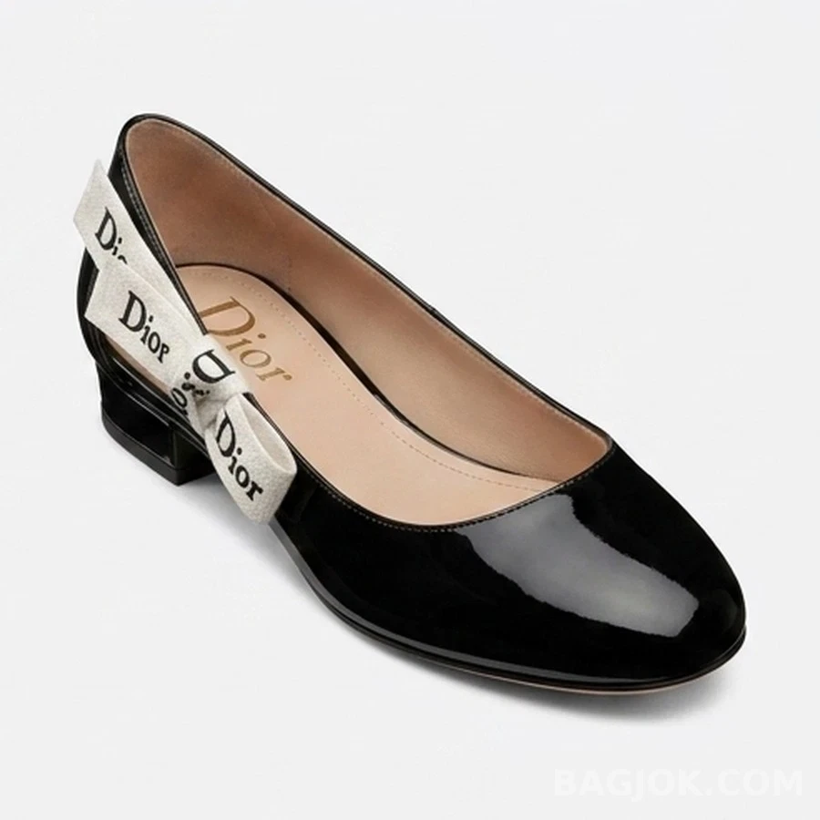디올 디올 리본 메리제인 플랫 상세 이미지