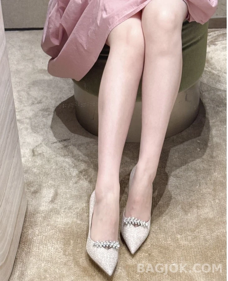  지미추 글리터 스톤 장식 힐 상세 이미지