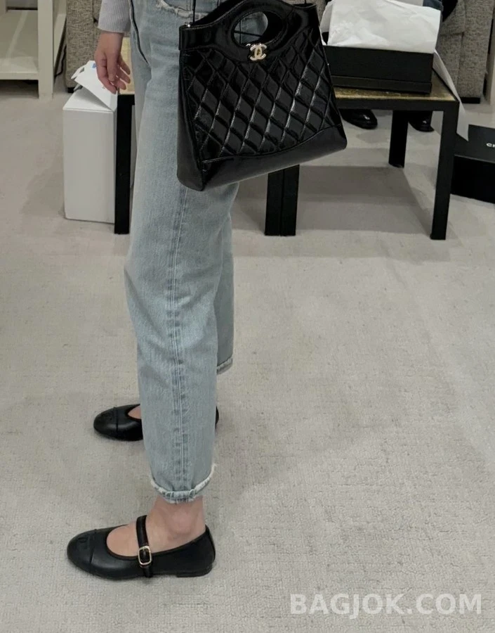 샤넬 샤넬 로고 메리제인 플랫 상세 이미지