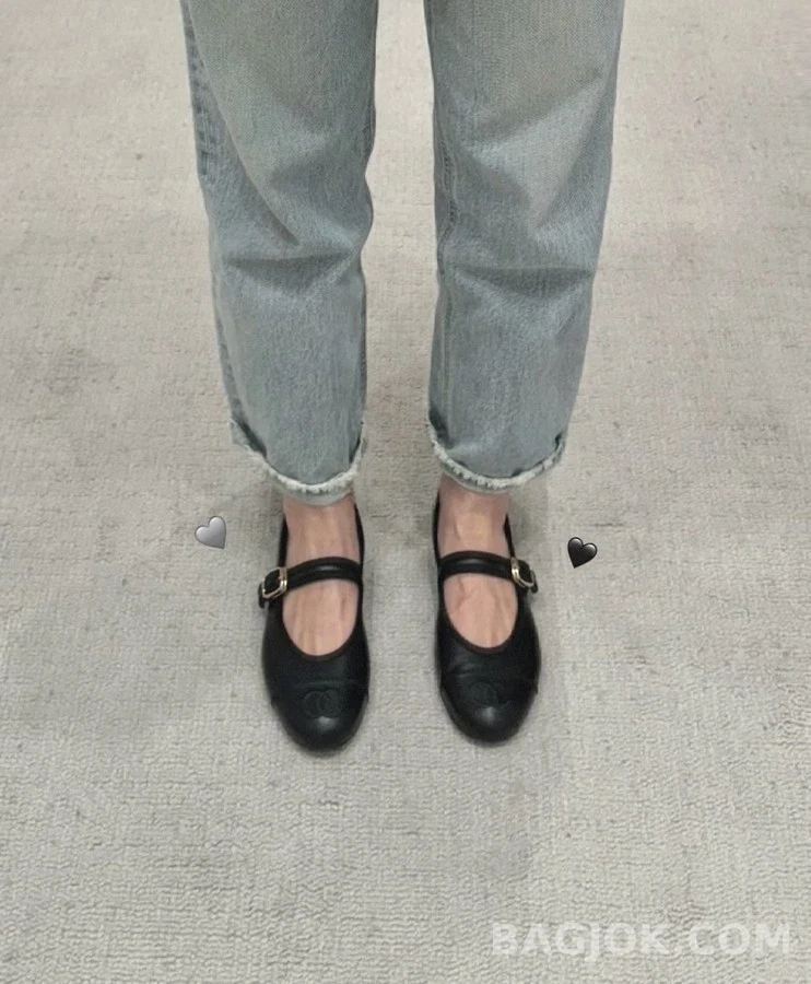 샤넬 샤넬 로고 메리제인 플랫 상세 이미지