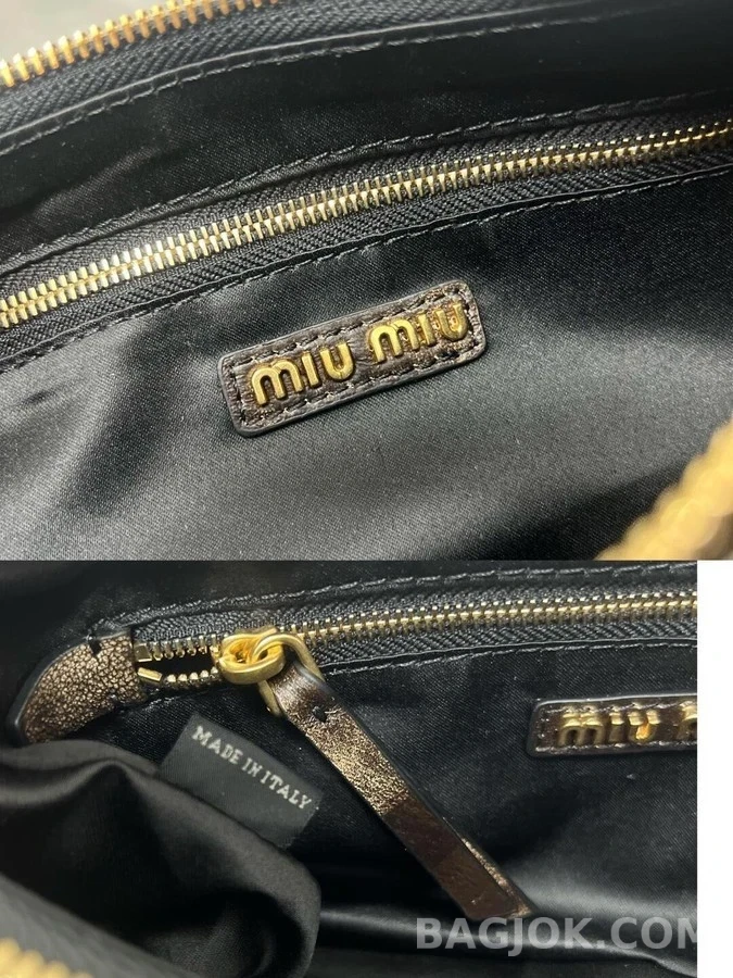 미우미우 미우미우 나파 가죽 포켓 백 상세 이미지