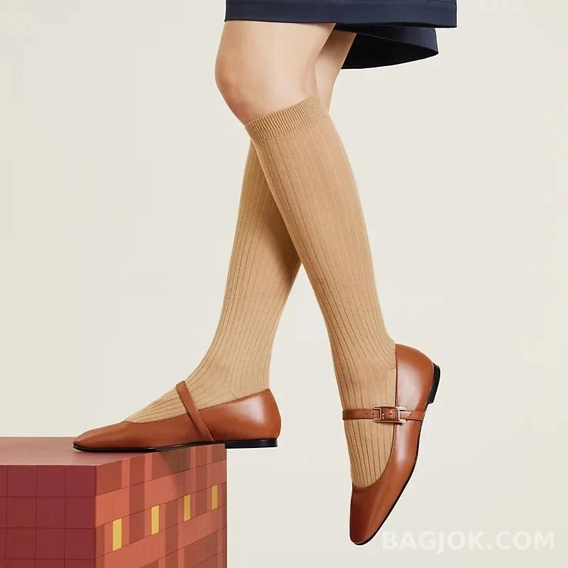 에르메스 에르메스 Jane 발레리나 플랫 상세 이미지
