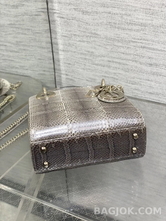 디올 디올 레이디 미니 파이톤 핸드백 상세 이미지