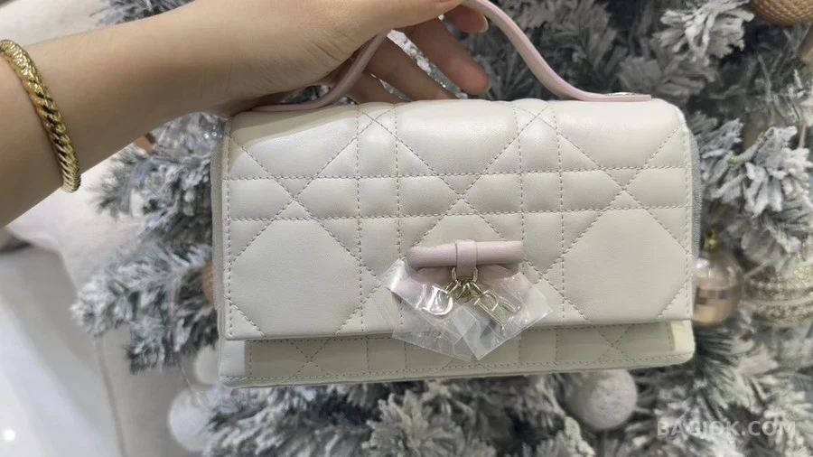 디올 디올 레이디 미니 체인백 (탈착식 보우 장식) 상세 이미지