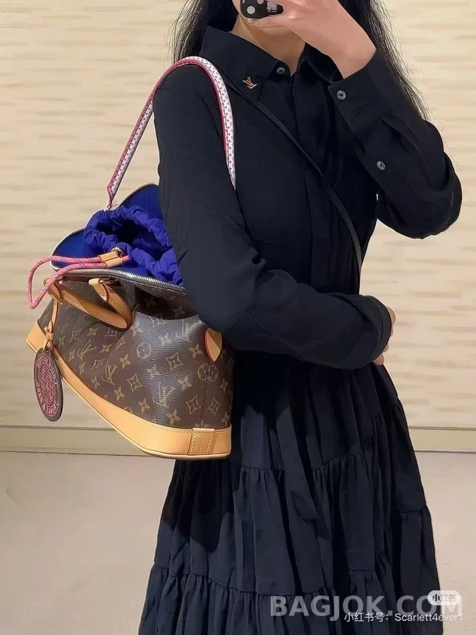 루이비통 루이비통 알마 MM 모노그램 캔버스 핸드백 상세 이미지