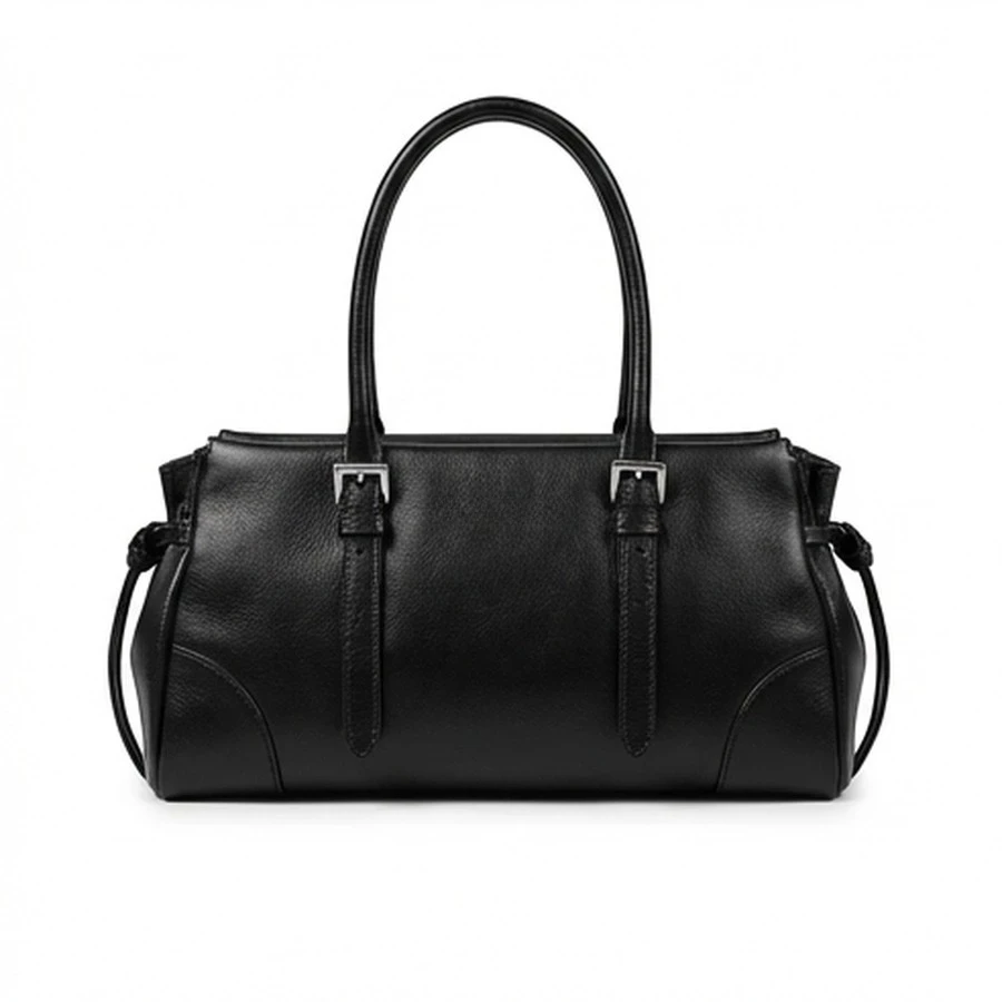 프라다 프라다 버클 더블 벨트 가죽 핸드백 상세 이미지