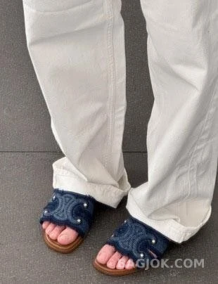 셀린느 셀린느 마리나 프린지 뮬 데님 상세 이미지