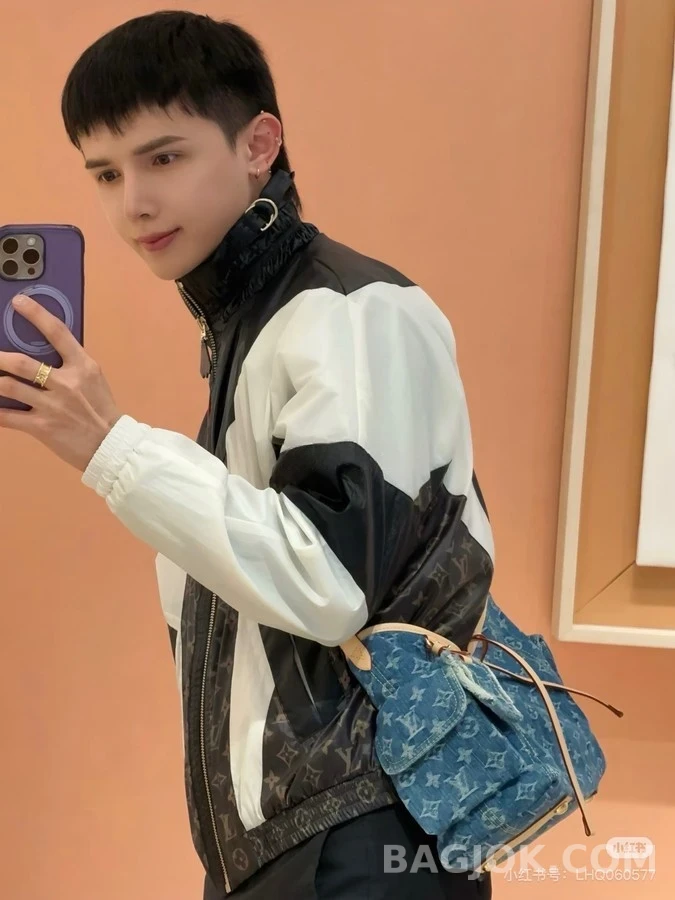 루이비통 루이비통 모노그램 데님 배기 숄더백 상세 이미지