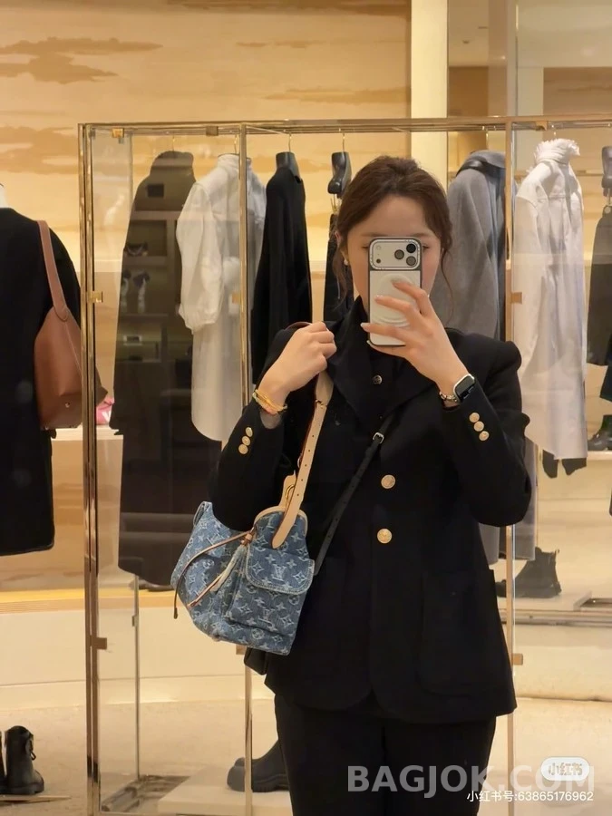 루이비통 루이비통 모노그램 데님 배기 숄더백 상세 이미지
