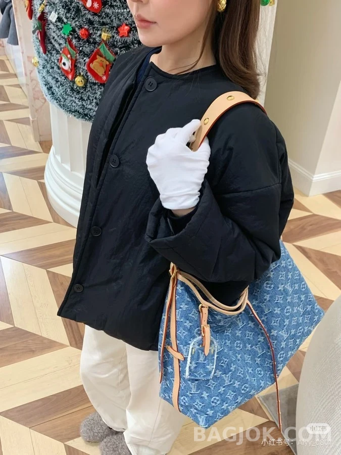 루이비통 루이비통 모노그램 데님 배기 숄더백 상세 이미지