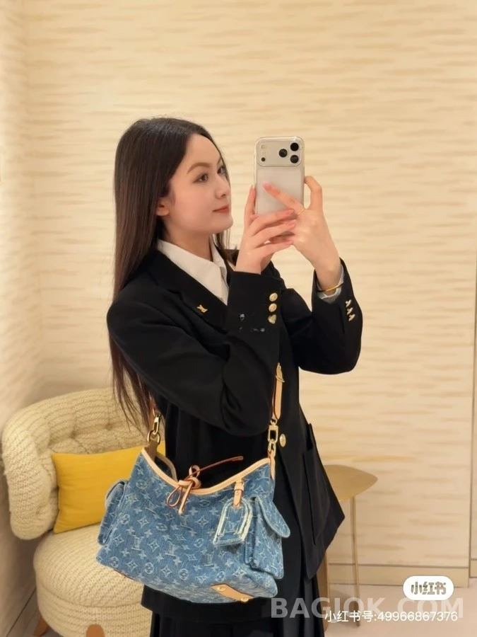루이비통 루이비통 모노그램 데님 배기 숄더백 상세 이미지
