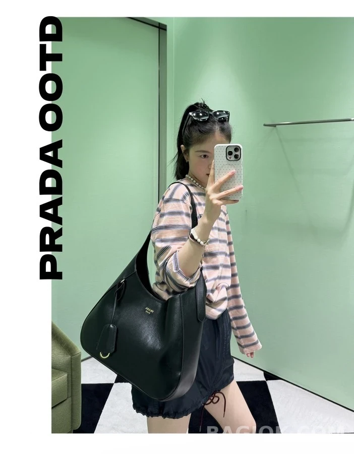 프라다 프라다 아르케 스몰 가죽 숄더백 상세 이미지